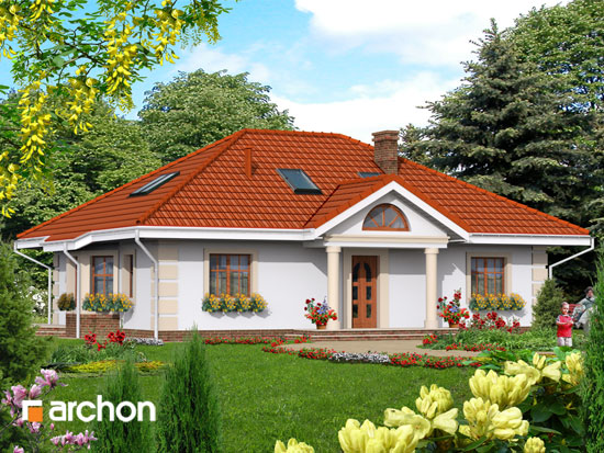 Maja punastes pihlakates (PD)