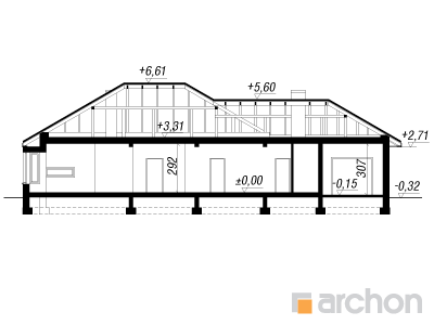 Maja punastes pihlakates (GN) lõige
