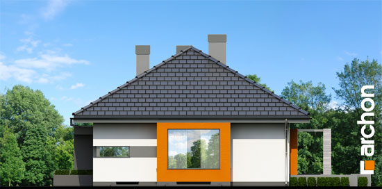 Maja punastes pihlakates (PN) vaade