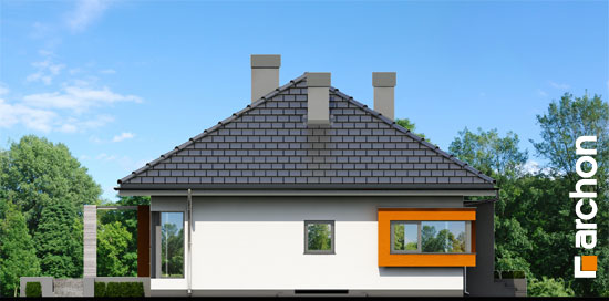 Maja punastes pihlakates (PN) vaade