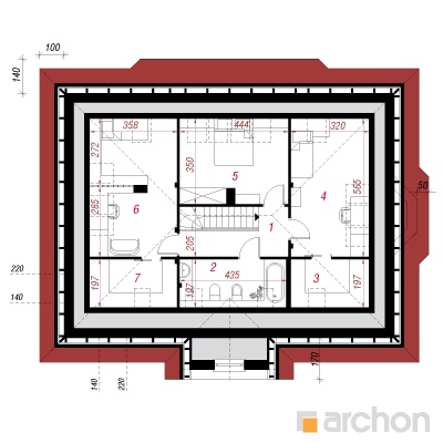  Maja punastes pihlakates 5 2. korruse plaan