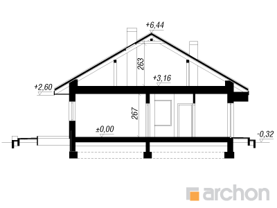 Maja punastes pihlakates 8 (N) lõige