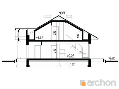 Maja punastes pihlakates (G2PD) lõige