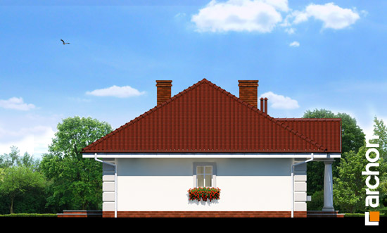 Maja punastes pihlakates vaade