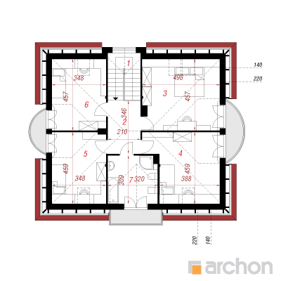  Maja mägivahtrates 2 2. korruse plaan