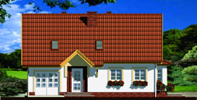 Maja puuvõõrikutes vaade