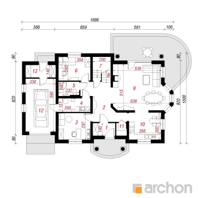  Maja siilkübarates 2 1. korruse plaan