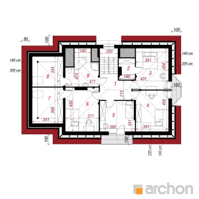  Maja siilkübarates 2 2. korruse plaan
