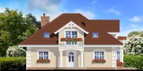 Maja siilkübarates vaade