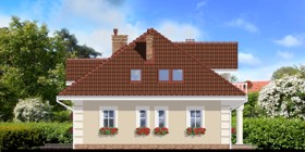 Maja siilkübarates vaade