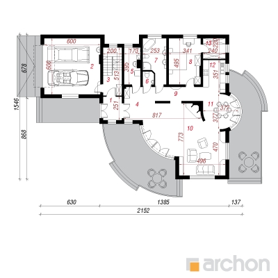  Residents nulgudes (G2) 1. korruse plaan