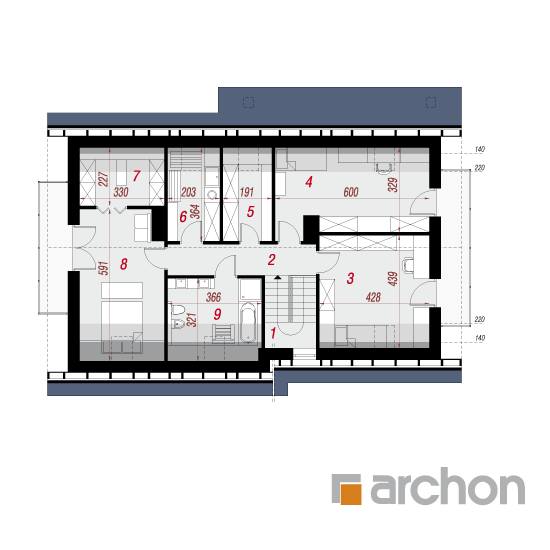  Maja Jonathan'ides 2. korruse plaan
