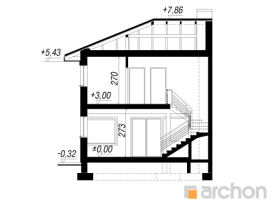 Villa Julia (B) lõige