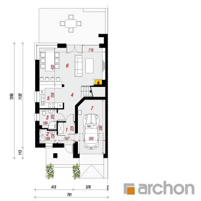  Villa Julia 5 (BT) 1. korruse plaan