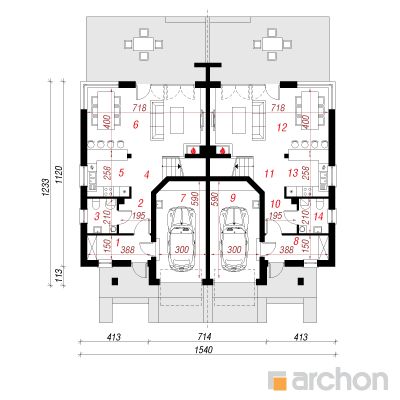  Villa Julia 1. korruse plaan