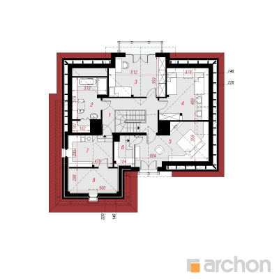  Maja kalanhoedes 2(P) 2. korruse plaan