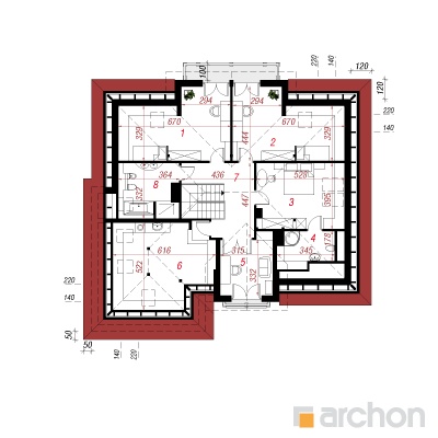  Maja kalanhoedes 2. korruse plaan