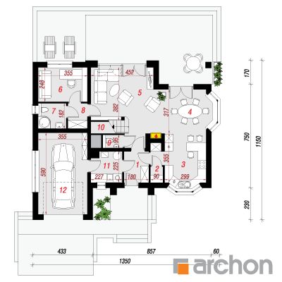  Maja kalanhoedes 5 1. korruse plaan