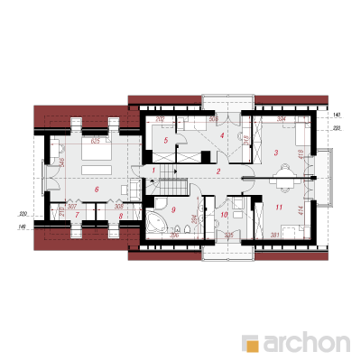  Maja kallades 2 (G) 2. korruse plaan