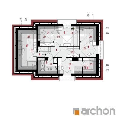  Maja kallades 3 (P) 2. korruse plaan