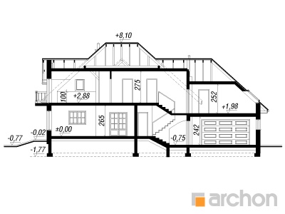 Maja kallades (G2) lõige