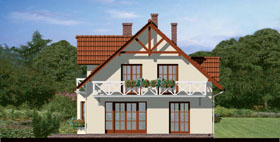 Maja lodjapuudes vaade