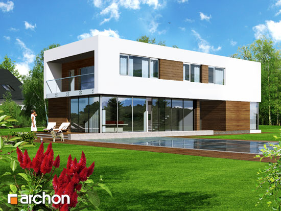 Maja läätspuudes eestvaade