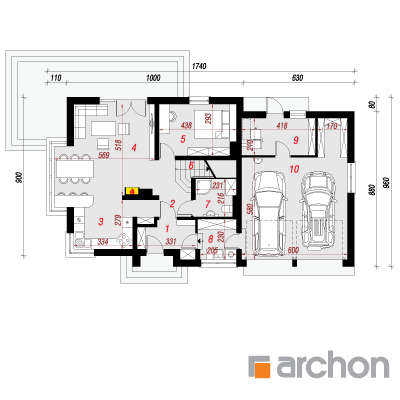  Maja kardemonides (G2) 1. korruse plaan