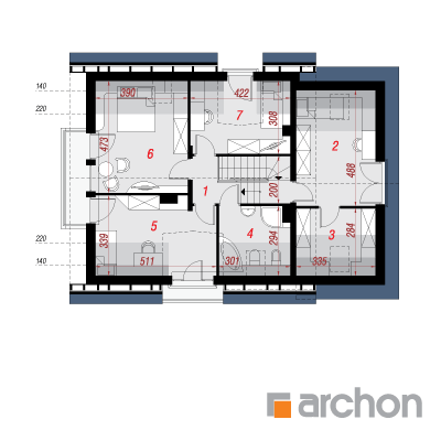  Maja kardemonides 2 2. korruse plaan