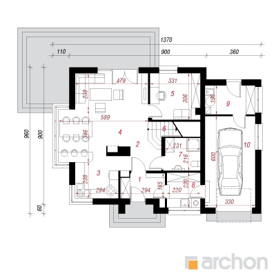  Maja kardemonides 1. korruse plaan