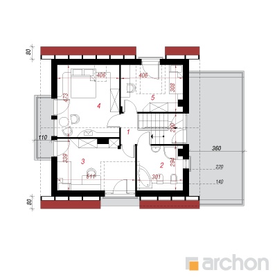  Maja kardemonides 2. korruse plaan