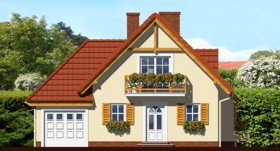 Maja kastanites vaade