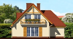 Maja kastanites vaade