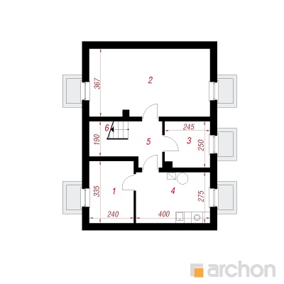 Maja kastanites 2 (P) 0. korruse plaan