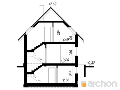 Maja kastanites 2 (P) lõige