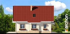 Maja trompetipuudes vaade