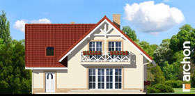 Maja trompetipuudes vaade