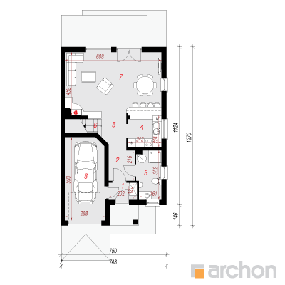  Maja elulõngades 12(B) 1. korruse plaan