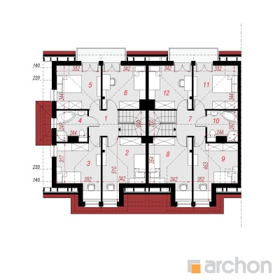  Maja elulõngades 14 (R2B) 2. korruse plaan