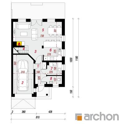  Maja elulõngades 17 (B) 1. korruse plaan