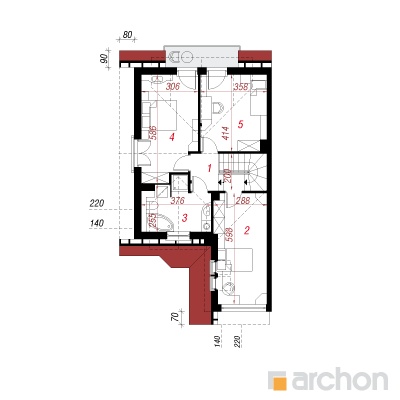  Maja elulõngades 5 (B) 2. korruse plaan