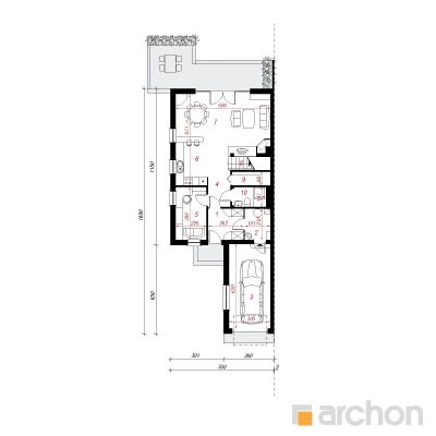  Maja elulõngades 6 (B) 1. korruse plaan