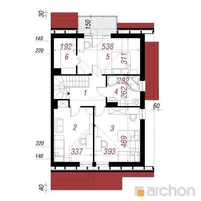  Maja elulõngades 7 (B) 2. korruse plaan