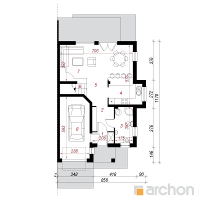  Maja elulõngades 9 (B) 1. korruse plaan