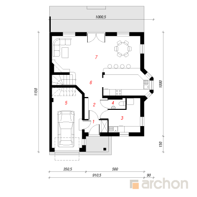  Maja elulõngades 4 1. korruse plaan