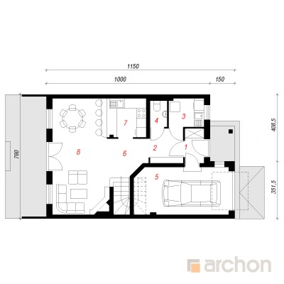  Maja elulõngades 1. korruse plaan