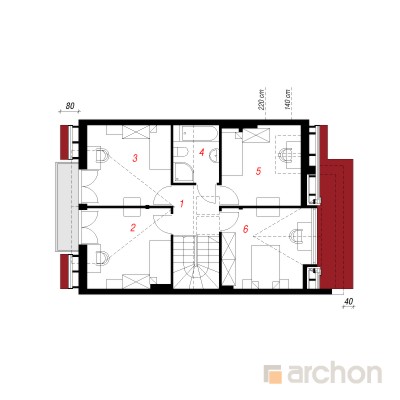  Maja elulõngades 2. korruse plaan