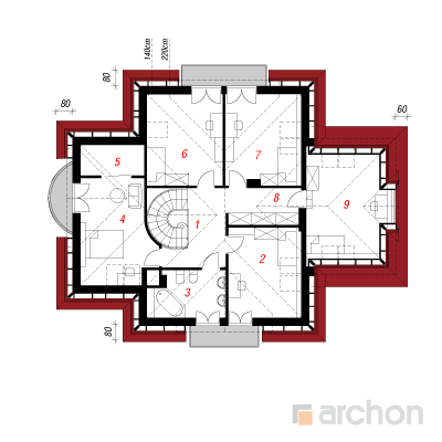  Maja vahtrates 2. korruse plaan
