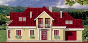 Maja vahtrates vaade