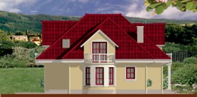 Maja vahtrates vaade